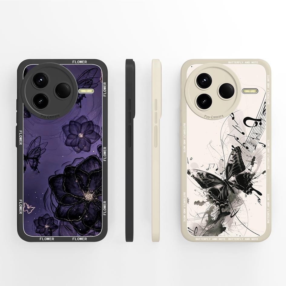 Для Redmi K80 K30 K30i K30S K40 K40S K50 K60 K60E K70 K70E Pro Gaming Ultra Turbo 3 4 Чехол Pretty Flower Мягкий силиконовый противоударный чехол для Redmi Capa