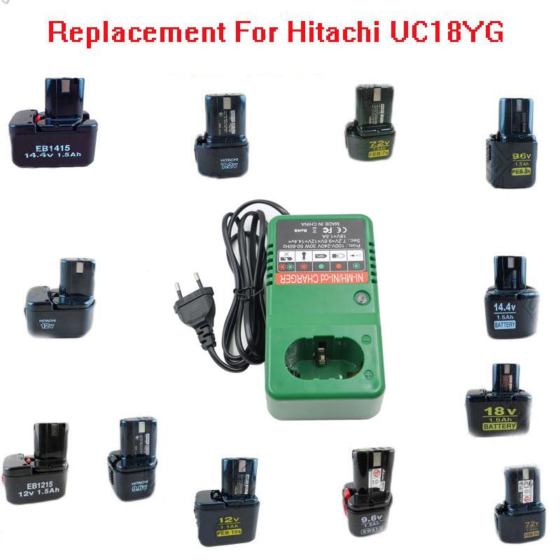 Зарядное устройство для аккумуляторов Ni-Cd Ni-MH для Hitachi 7,2 В 9,6 В 12 В 14,4 В 18 В Электрическая дрель-шуруповерт UC14YFA EB712S EB912S EB12S