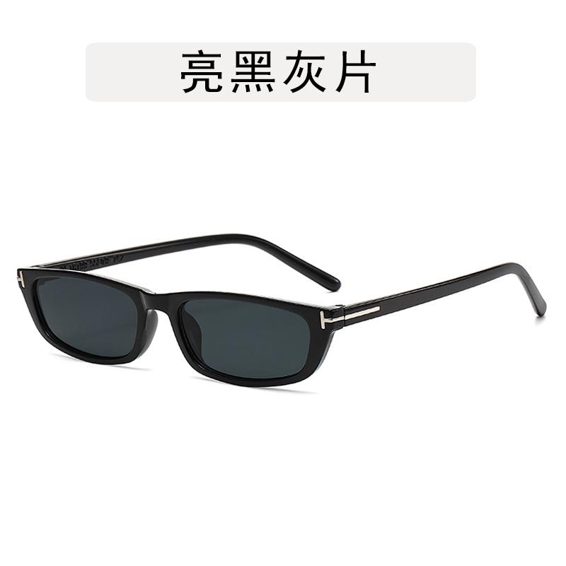 European American Style Men's Sunglasses Rectangle Shape UV Protection Sunglass for Women Trendy Stylish Female Sun Glass