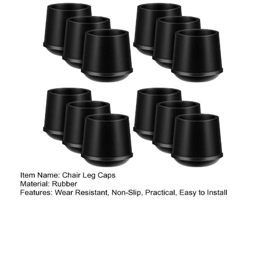 12 шт. колпачков для ножек стульев, протекторы ножек табуретов, износостойкие, устойчивые к царапинам, простая установка на пол
