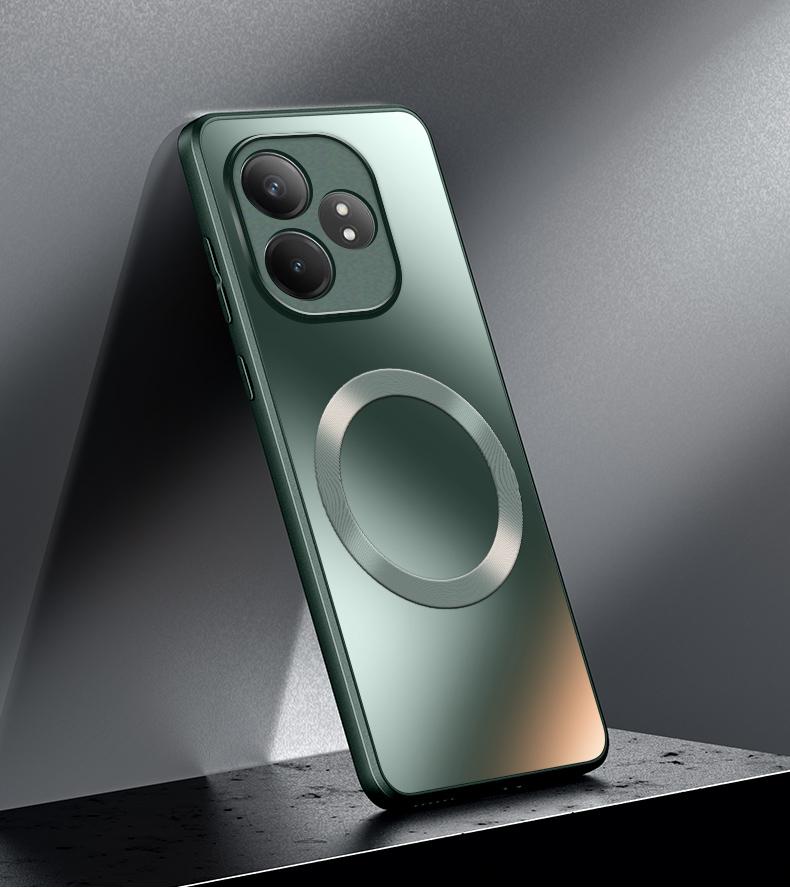 Для OPPO Realme GT 6 6T Чехол Жесткий Матовый Магнитный Беспроводная Зарядка MagSafe Защитная Задняя Крышка Для Realme GT Neo 6Se GT6 Корпус