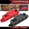 12V Power Distribution Block 250A Bus Bar Terminal Block with Cover M8 4 Way 5/16" Terminal Studs 48VDC 300VAC for Car Boat RV