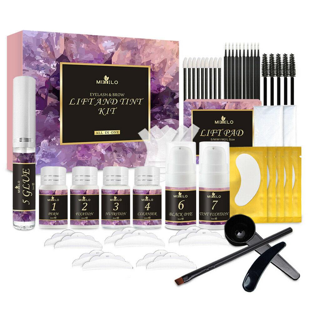 Lash Lift And Tint Kit DIY Eyelash Lift and Dye Semi-Permanent Eyelash Lifting