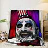 Custom Name Horror Clown Artwork Blanket bed sofa Blanket Flannel Blanket for Camping, Hiking, Picnic Essentials,gift for family and friends