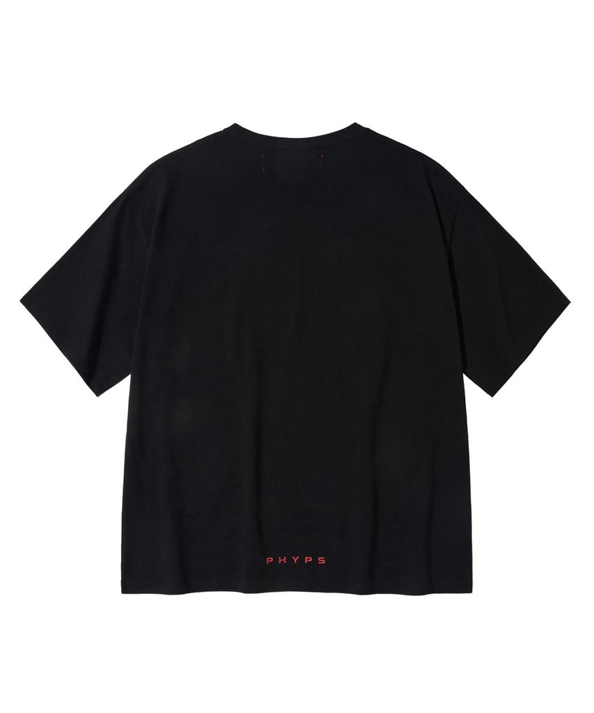 PHYPS MOTORCYCLE Honda Bear T-Shirt Black