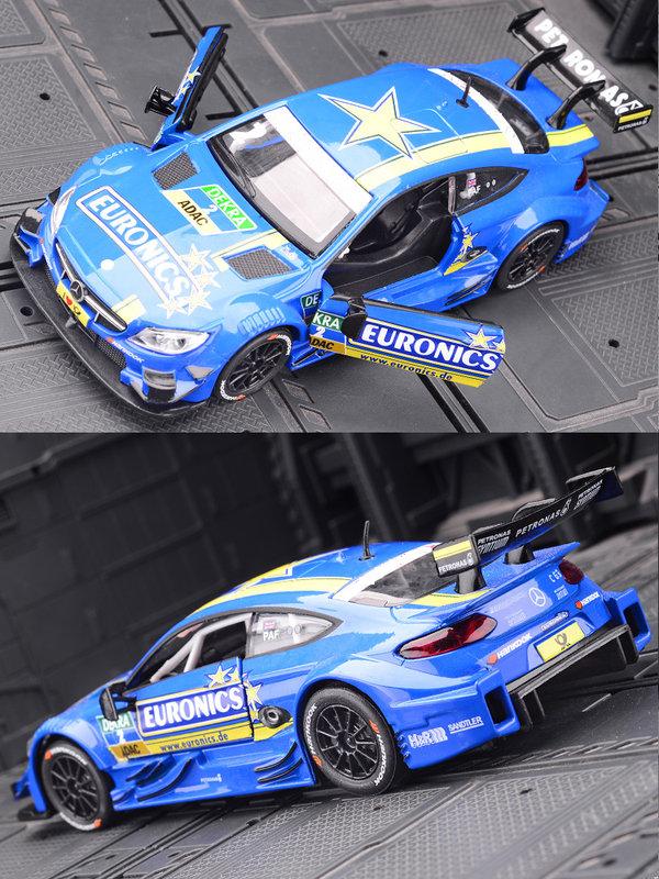 1/32 Mercedes-Benz C63 DTM Раллийный автомобиль Сплав Автомобиль Литье под давлением Игрушечная модель автомобиля Звук и свет Игрушка Коллекционные предметы Подарок на день рождения