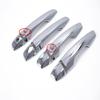 For Mitsubishi Outlander   Auto Styling Accessories ABS carbon fiber chrome  Exterior Side Door Handle bowl Cover Trim