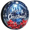 Merry Christmas Ornament Spare Tire Cover Weatherproof Polyester Wheel Protector for RV SUV Truck