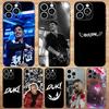Чехол для телефона Duki Rapper для iPhone 15, 14, 13, 12, 11, Pro, Max, Plus, Mini, X, XS, XR, 8, 7, 6, S, Plus, SE Мягкий черный чехол