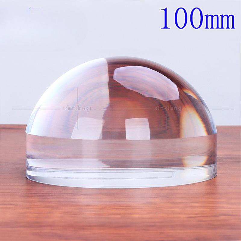 50/60/80/100 мм Оптическая акриловая купольная лупа Настольный пресс-папье Лупа для чтения Линза-полушар Лупа 8X/7X/6X/4X