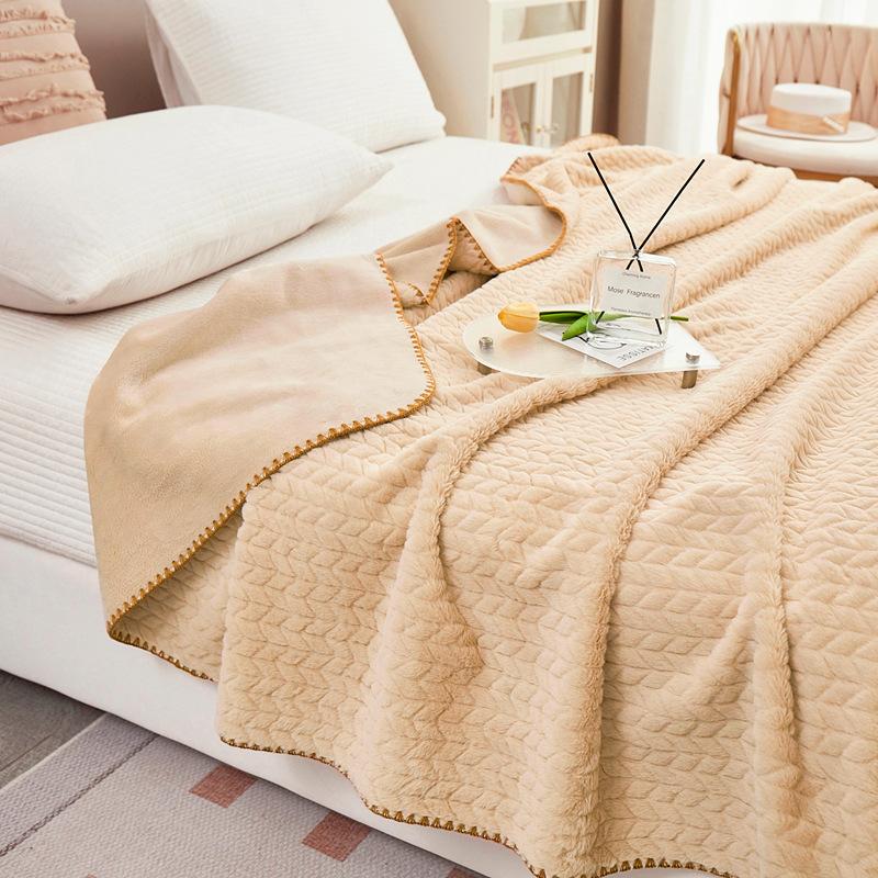 Пшеничный кролик плюшевый плед весенне-осенний двойной машинная стирка покрывало детское общежитие односпальный плед