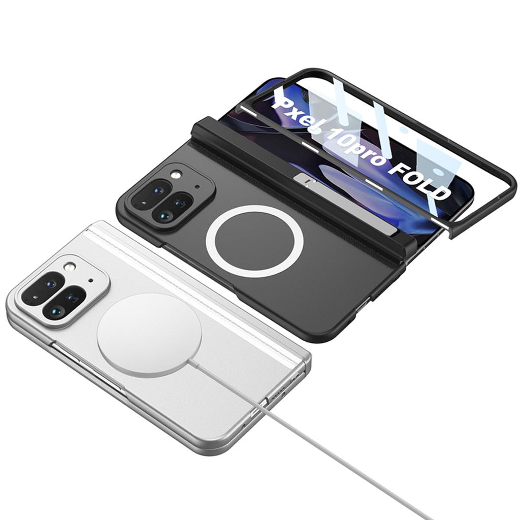 For Magsafe Wireless Charge Case for Google Pixel 10 9 Pro Magnetic Hinge Armor Screen Glass Cover for Pixel 10 Pro Fold Case