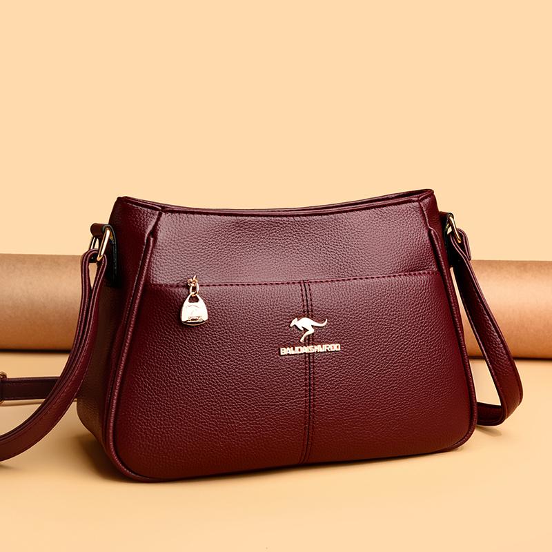 Модная женская сумка кроссбоди, повседневная ретро сумка через плечо, текстура мягкой кожи, женская модная простота, европейский тренд ретро