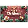 Xmas Banner New Year Christmas Decoration Banner Christmas Banner Reindeer Antler Decor For Office Decor Mall Decoration