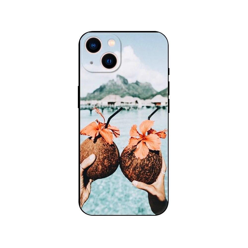 Чехол для телефона из скорлупы кокоса для iPhone Samsung Galaxy Redmi Xiaomi Oppo OnePlus Note SA 7 8 9 10 11 12 13 14 20 21 22 23 53 54 Pro Max Ultra TPU Soft
