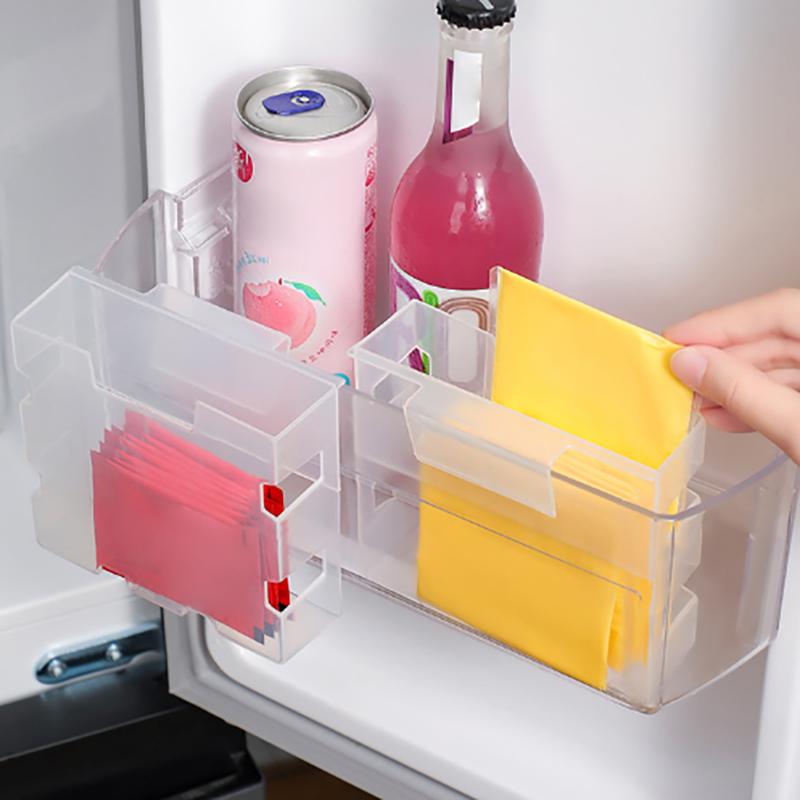 Холодильник, ящик для хранения свежих продуктов, боковая дверь холодильника, фрукты, овощи, специи, контейнер для еды, кухонный органайзер, ящики для хранения