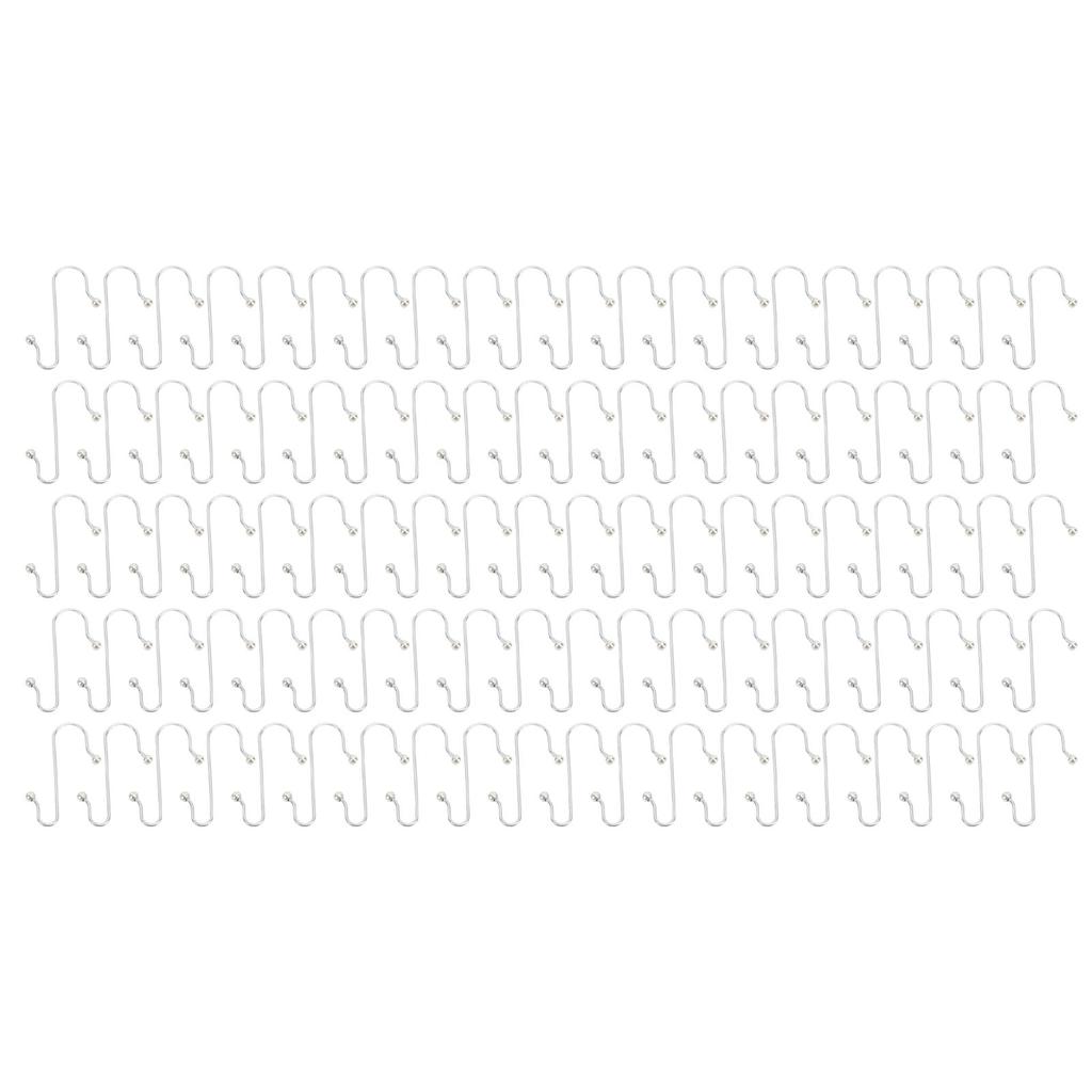 100 шт. крючков из нержавеющей стали, многоцелевые крючки в форме буквы S, декоративные вешалки для Рождества