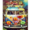 Diy Painting By Numbers For Adults Starter Kits Flower Bus Acrylic Paint On Canvas Picture By Numbers Arts With Frame