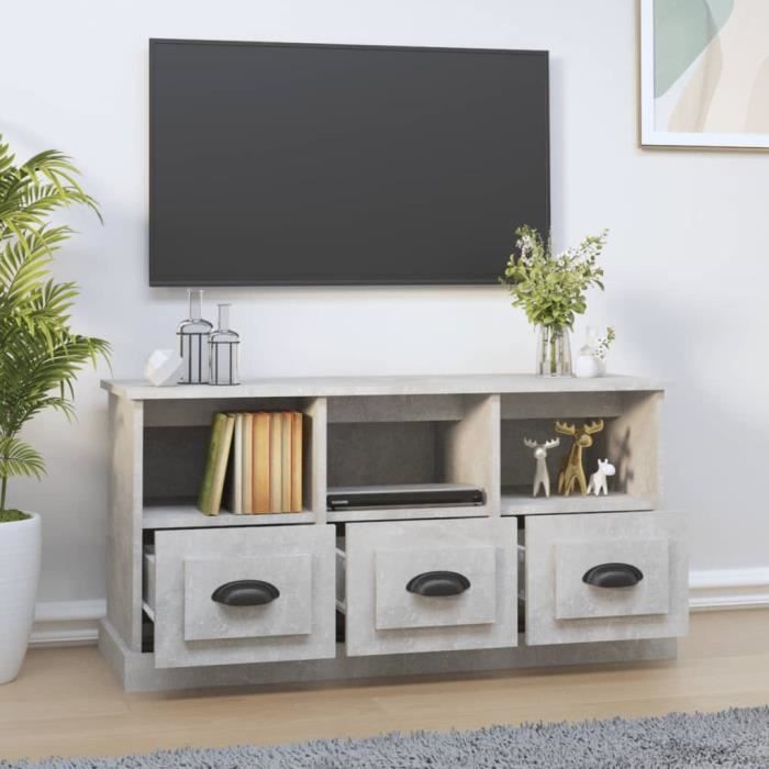 VidaXL TV Stand Concrete Grey 100x35x50 Cm Engineered Wood 816292