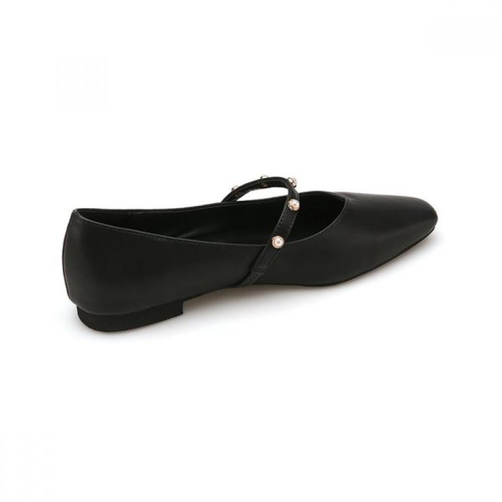Misope Women Pearl Decor Flat Shoes 1.5cm 012235703