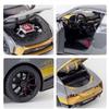 1:24 масштаба Nissan Skyline Ares GTR50 GT-R50, модель автомобиля из сплава, литье под давлением металла, звук, свет, автомобильные игрушки для детей, подарки
