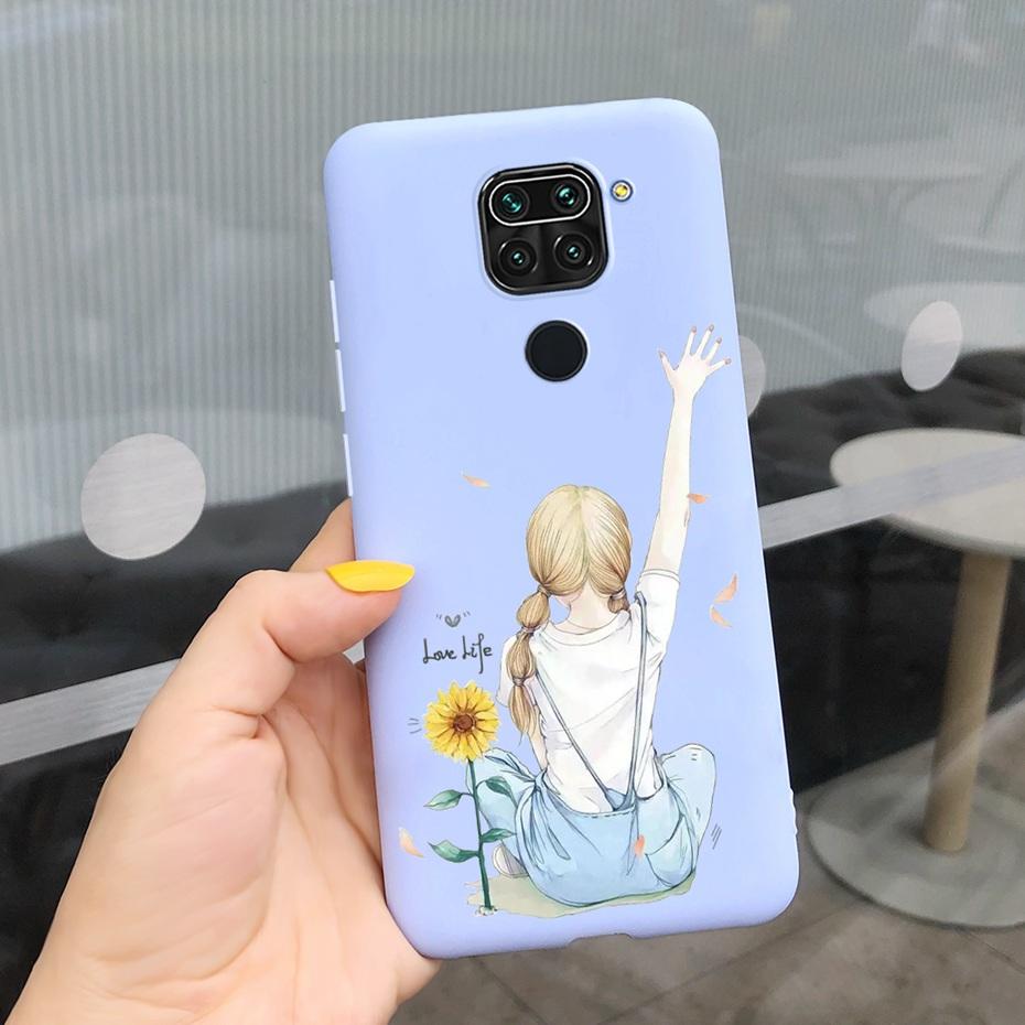 Чехол для Xiaomi Redmi Note 9 Модный Конфетный Цвет Мягкий Силикон ТПУ Чехол Для Redmi Note 9 Pro Max Note9 9S 9Pro Оболочки Телефона