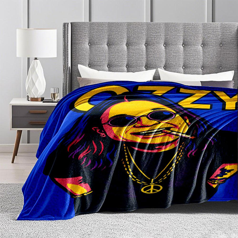 Retro Rock Legend Art Blanket for all seasons blanket lunch break throw gift