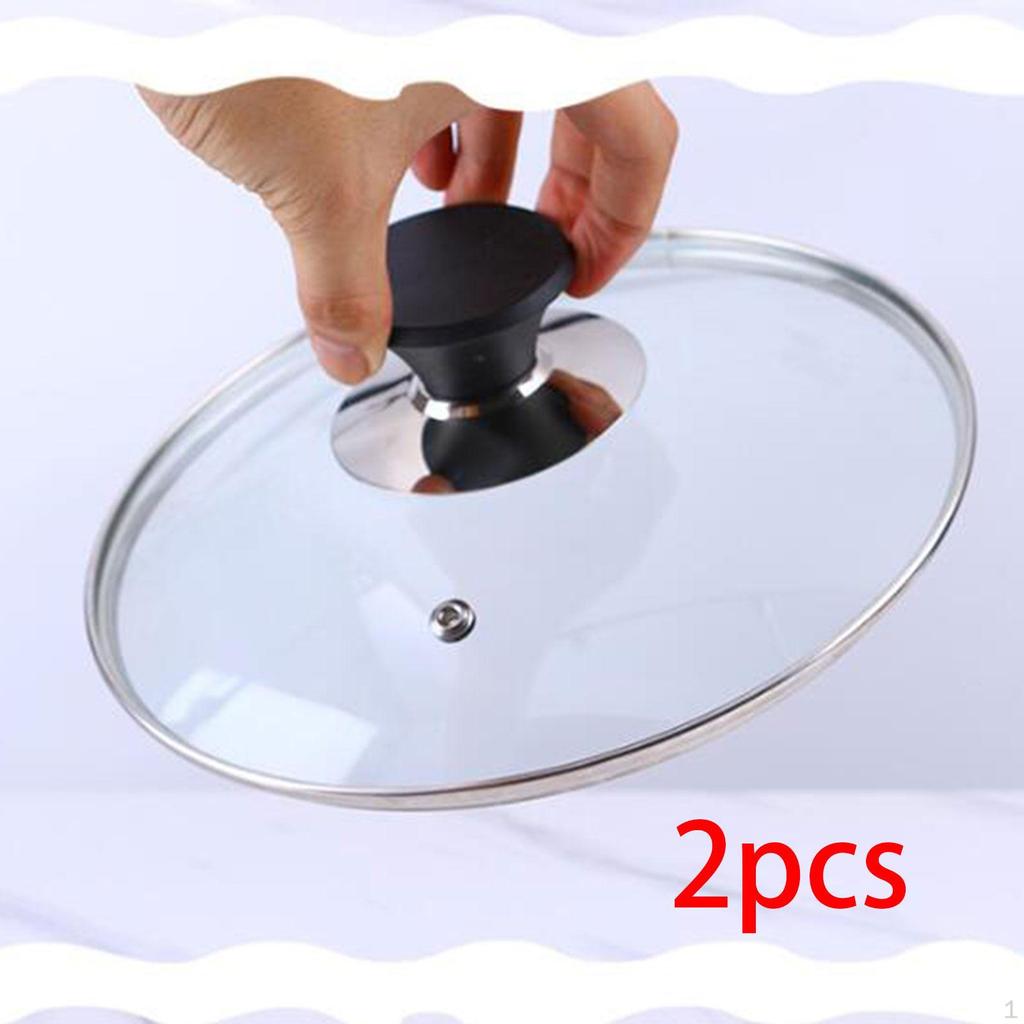 2 шт. Ручки-кнобы для крышек кастрюль, универсальные, для легкой установки, ручки-держатели, кнопка