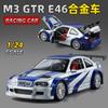 1:24 M3 Gtr E46 Performance Racing Металлический Литой Модель Автомобиля Домашний Модный Орнамент Симуляция Коллекционные Игрушки для Хобби