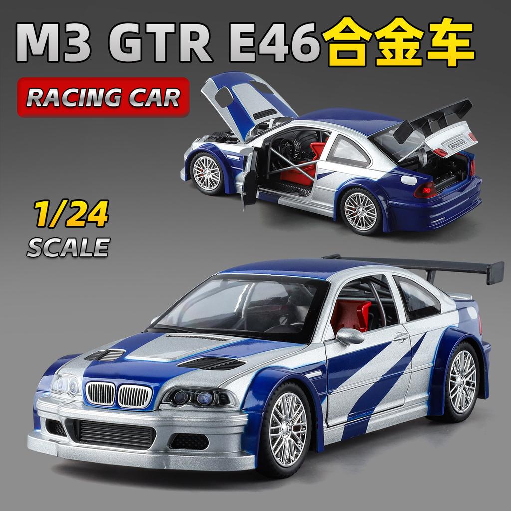 1:24 M3 Gtr E46 Performance Racing Металлический Литой Модель Автомобиля Домашний Модный Орнамент Симуляция Коллекционные Игрушки для Хобби