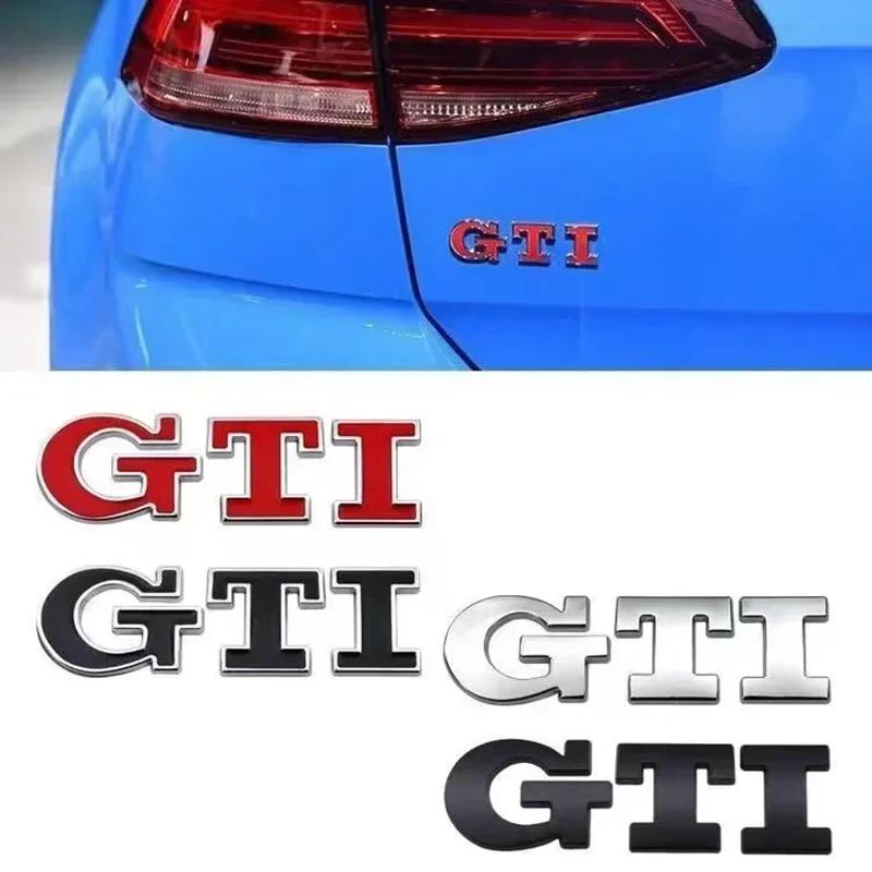 1 шт. Металлический логотип GTI для автомобиля, эмблема на заднюю дверь, наклейки, наклейки для Golf 4 5 6 7 8 Passat Jetta Polo Touareg GTD GLI Touran
