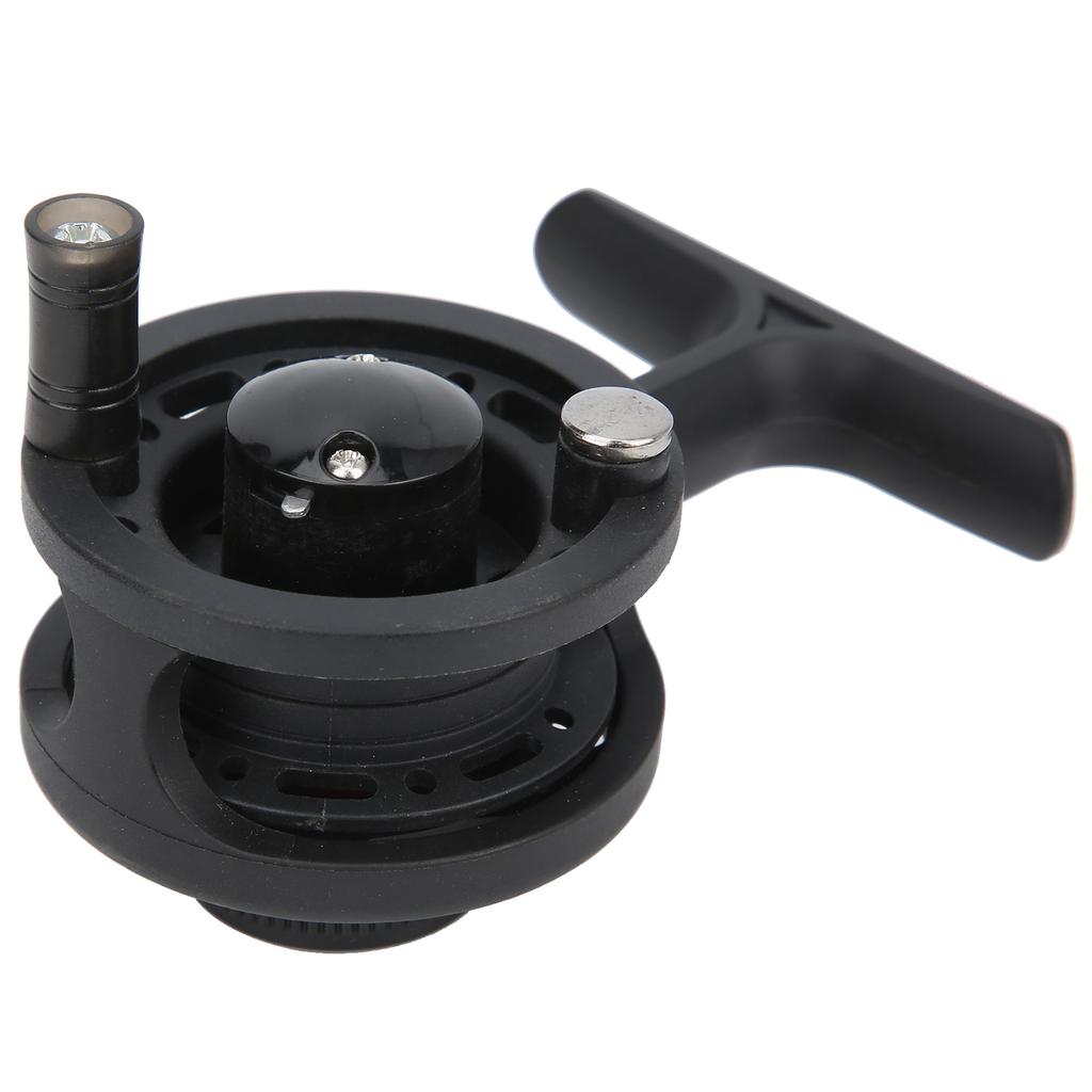 Металлическая катушка с передним колесом для подледной и нахлыстовой рыбалки, переключаемая для правой и левой руки, с высокой ножкой(5см