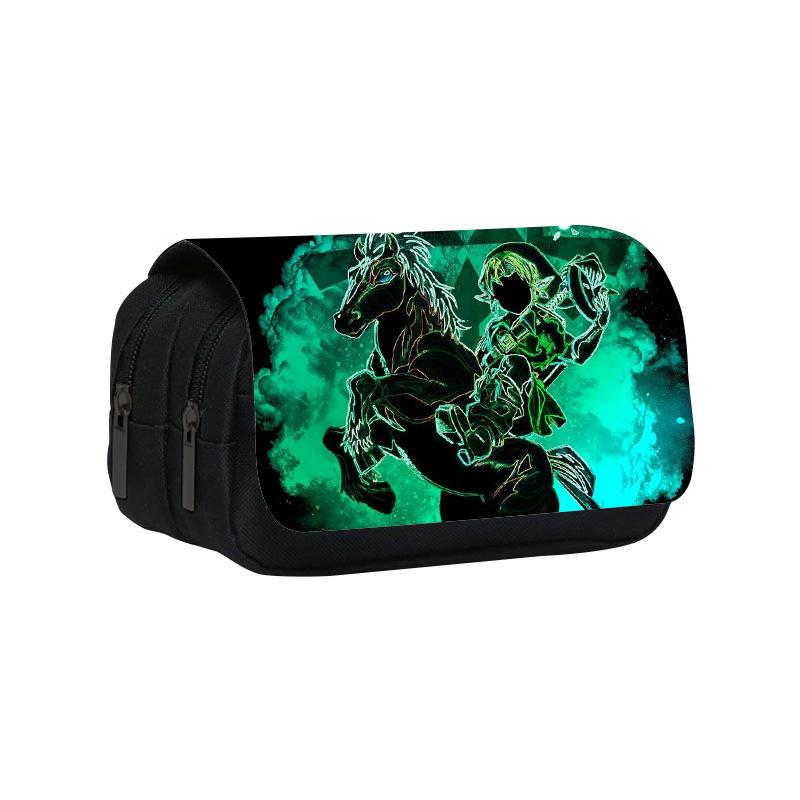 Zelda Legend Double-Layer Pencil Case: King's Tear Design for School Students