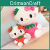 Strawberry Cat Kt Plush Doll Cotton Filling Soft Animal Toy For Home Gift Use