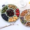 Поднос для хранения продуктов питания Многофункциональный 6-решетчатый дизайн Новинка Поднос для закусок большой емкости для домашнего использования