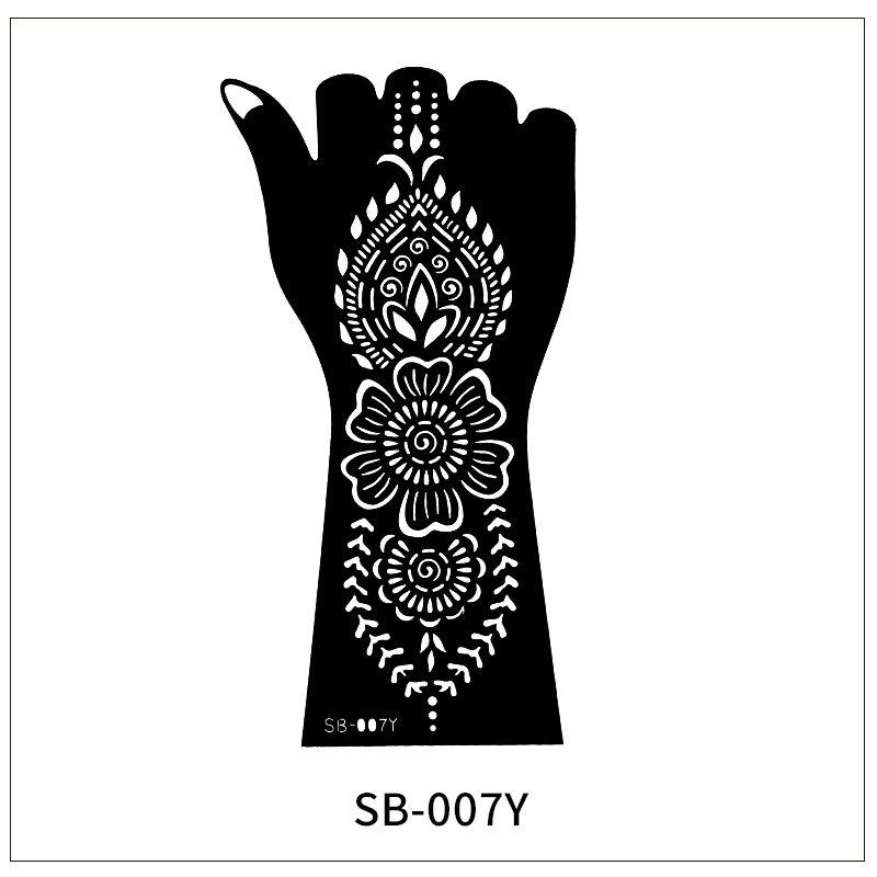 Красочный стикер Индийский полый тату-стикер Сок Струйный шаблон Сделай сам Расписной тату-стикер