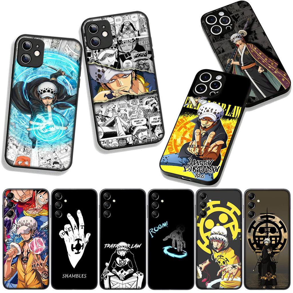One Piece Trafalgar Water Law Cover Phone Case for Xiaomi Redmi Note 14 12 13 ProPlus A4 A3 Pro Plus 12C 13C 14C 5G Coque