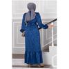 Stoney Jacquard Hijab Evening Dress