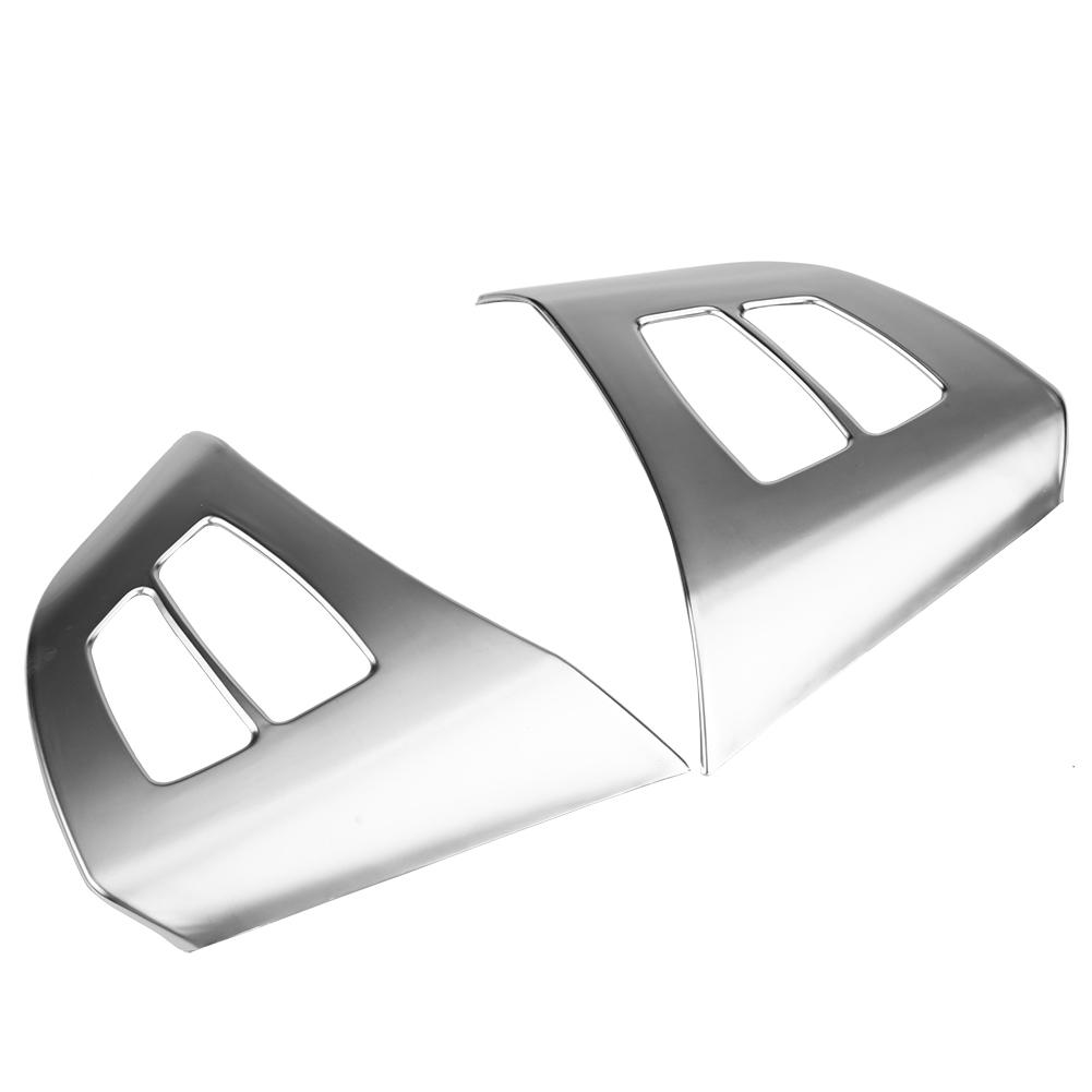 2pcs Chrome Steering Wheel Button Frame Decoration Cover Trim for X5 E70 2008‑2013