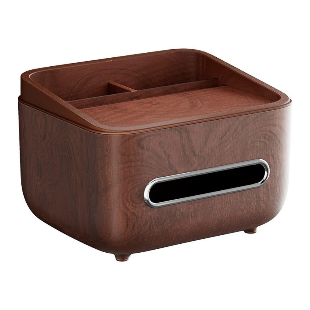 Partition Storage Multifunctional Tissue Box Dustproof Desktop Organizer Remote Control