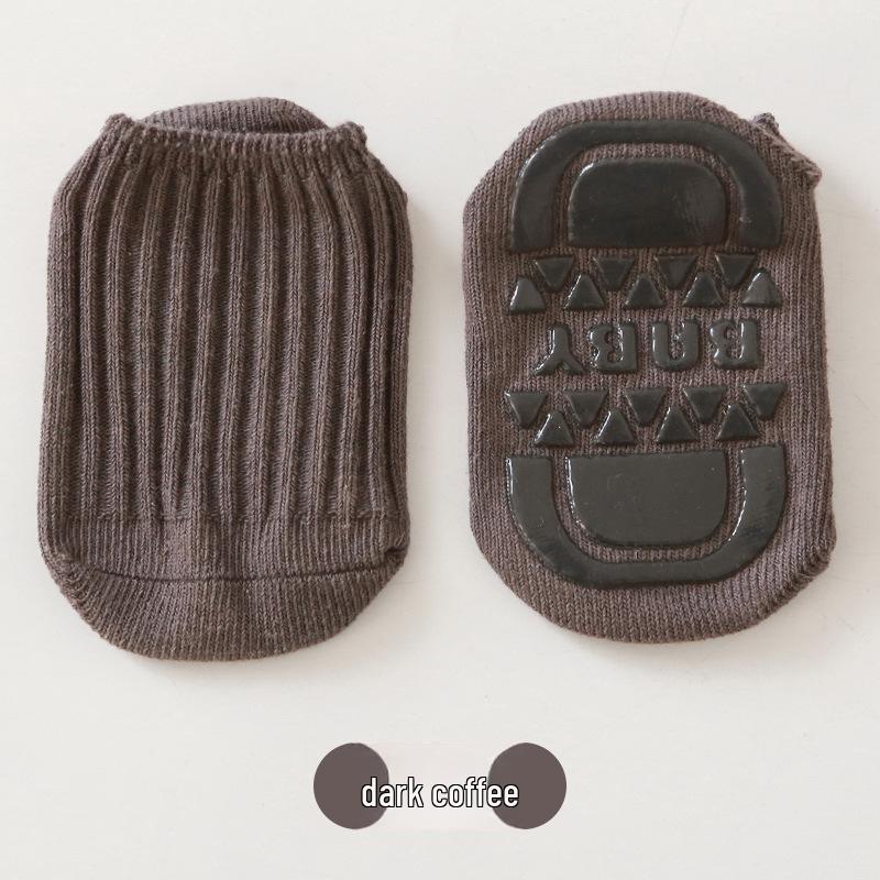 Spring/Summer Anti-Slip Combed Cotton Baby Socks - Infant Walking Floor Socks