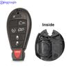 Jingyuqin 6 кнопок дистанционного смарт-ключа Shell Blank для Chrysler Jeep Dodge Grand Caravan Durango Charger Journey Case Fob Cover
