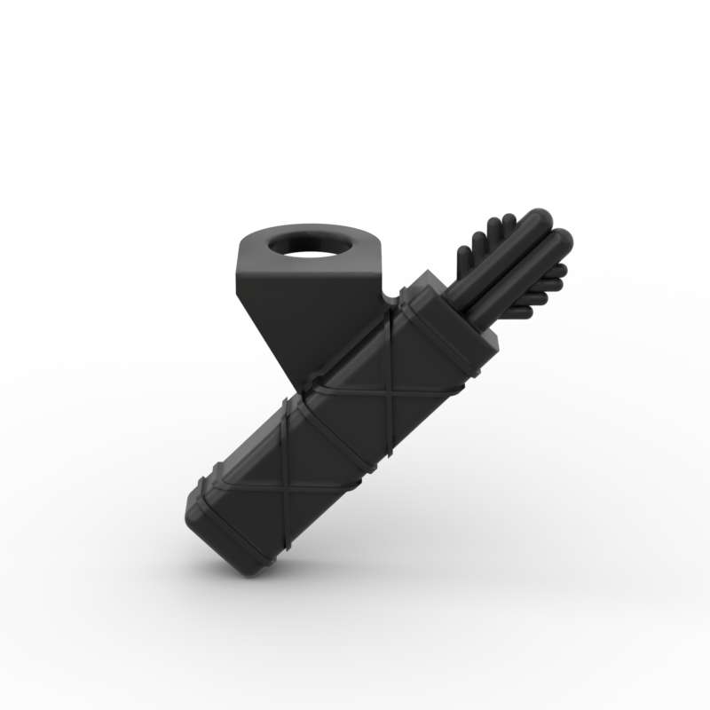 MOC 10 ШТ. 4498 Колчан для стрел с 2 стрелами Строительные блоки Деталь Аксессуар Лук Кирпичи Сборка Частичные Игрушки Детские Подарки на День Рождения