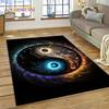 Yin and Yang 3D Naturalize Chinese Tai Chi Carpet Rug for Home Living Room Bedroom Sofa Doormat Decor,Kids Area Rug Non-slip Mat