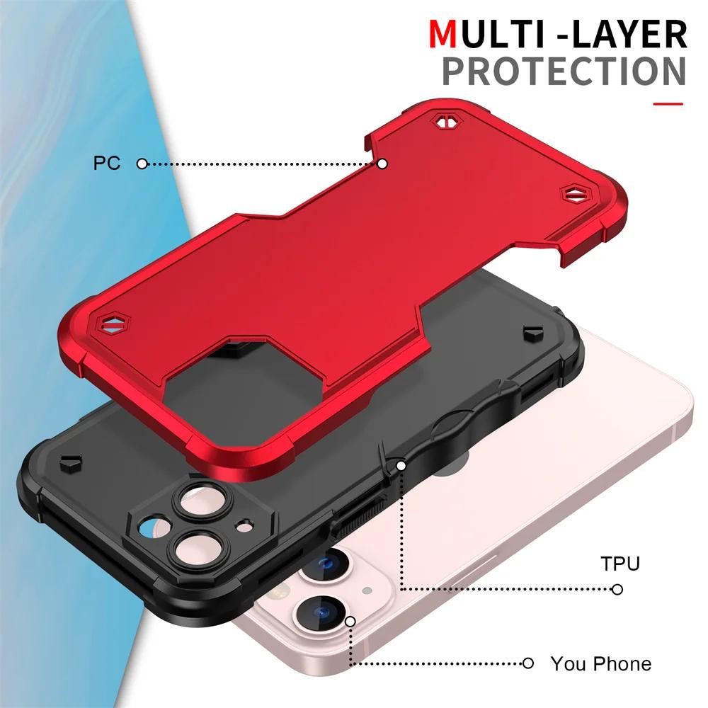 Противоударный бронированный мобильный чехол для iPhone 13 12 11 для iPhone 16 Pro Max iPhone 16 Plus 16 15 Pro Max 15 14 Pro Прочный чехол от падений