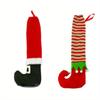 Table Leg Chair Foot Covers Santa Claus Christmas Decoration for Home Chair Table Cover Decor New Year Supplies
