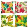 New Green Plant Tropical Plant Flower Print Cushion Home Sofa Cushion Cover