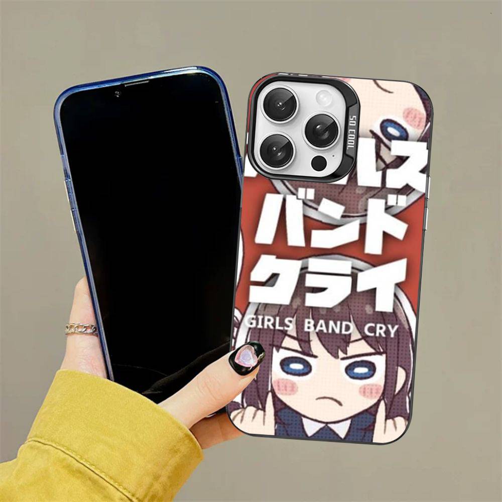 Чехол для телефона Music Anime Girls Band Cry для IPhone 17 Air 16 15 14 13 12 11 Pro Max Цветной Жесткий Чехол