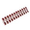 Pack of 24 Short Ballerina Safe Scratch-resistant Coffin False Nails French Style DIY Graceful Personality Acrylic Nail