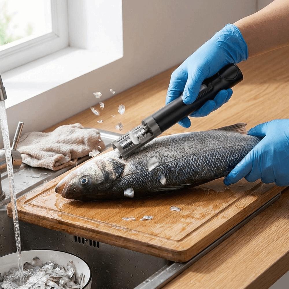 Left/Right Rotation Electric Fish Scaler Cordless Fish Scale Remover  Fish Cleaning